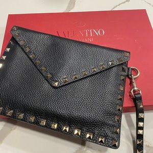 Valentino Rockstud Clutch Pouch - like new, lightly used